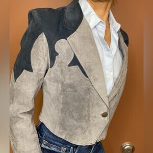 VTG Pioneer Wear Leather Cropped Western Jacket